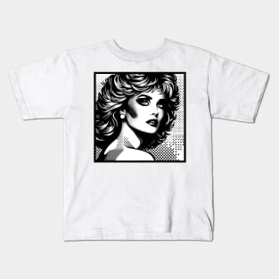 Pop Art Girl 80s Kids T-Shirt